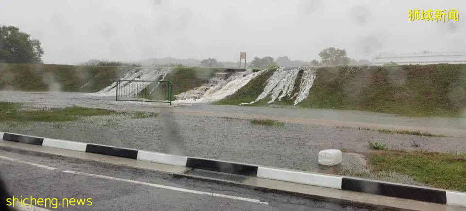 新加坡大暴雨：马路变河、草坡变瀑布！25人被困，1人送医