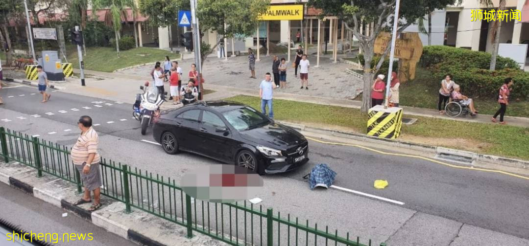 新加坡司機公路飙車撞死老人，現場濺血