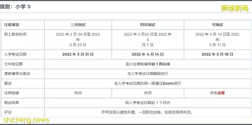 考試安排更新！2022新加坡三育中小學5月入學考試安排出爐