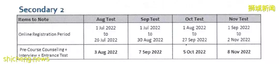 新加坡三育中小學2022又一波入學考試日期公布了！抓緊機會，快准備起來