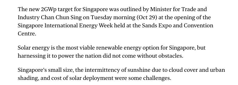 新加坡将加大太阳能生产力度，到2030年为35万户家庭提供电力