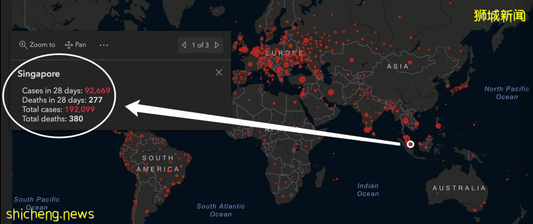 新加坡公布5大“黑區”，3天各到訪超千例！這個國家不再公布新增病例