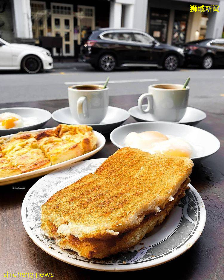 国民早餐登场🍞新加坡咖椰吐司盘点！金黄酥脆、浓郁香甜，熟悉的南洋美味🤤 