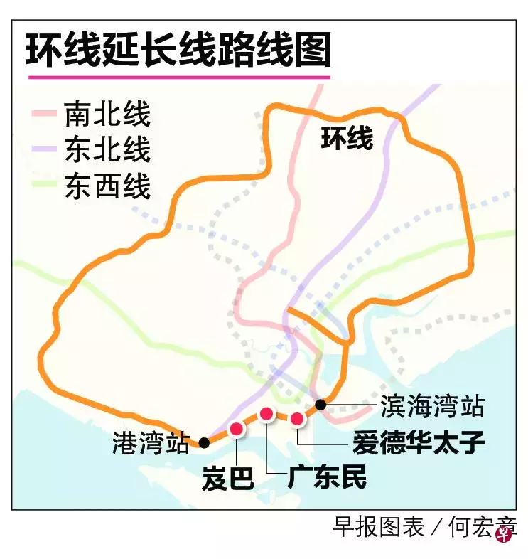 新加坡“环线”地铁延长，未来会方便很多居民