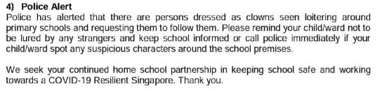 欧美恐怖片既视感！“小丑”在新加坡小学校外游荡