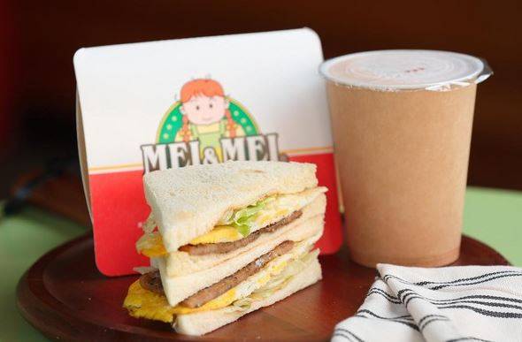 台灣風味早餐店出推出厚肉三明治，價格S $ 7.60起