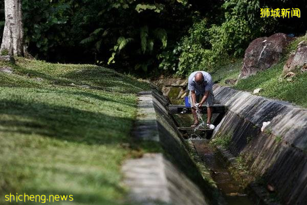 沟渠涌出泉水  居民装回家喝 