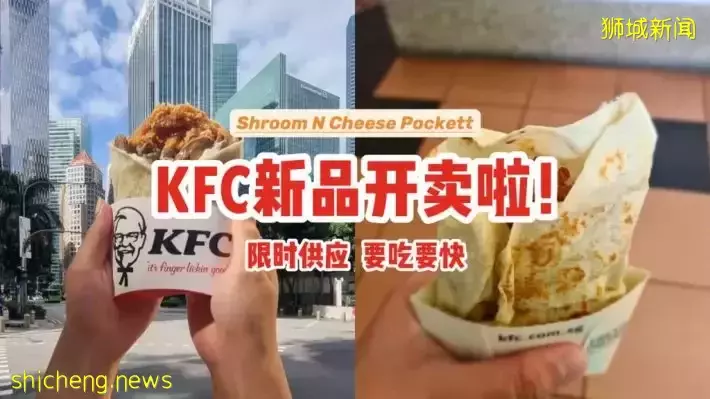 赶快来吃！KFC新品Shroom N Cheese Pockett已开卖~全岛分行都有，限时供应😘