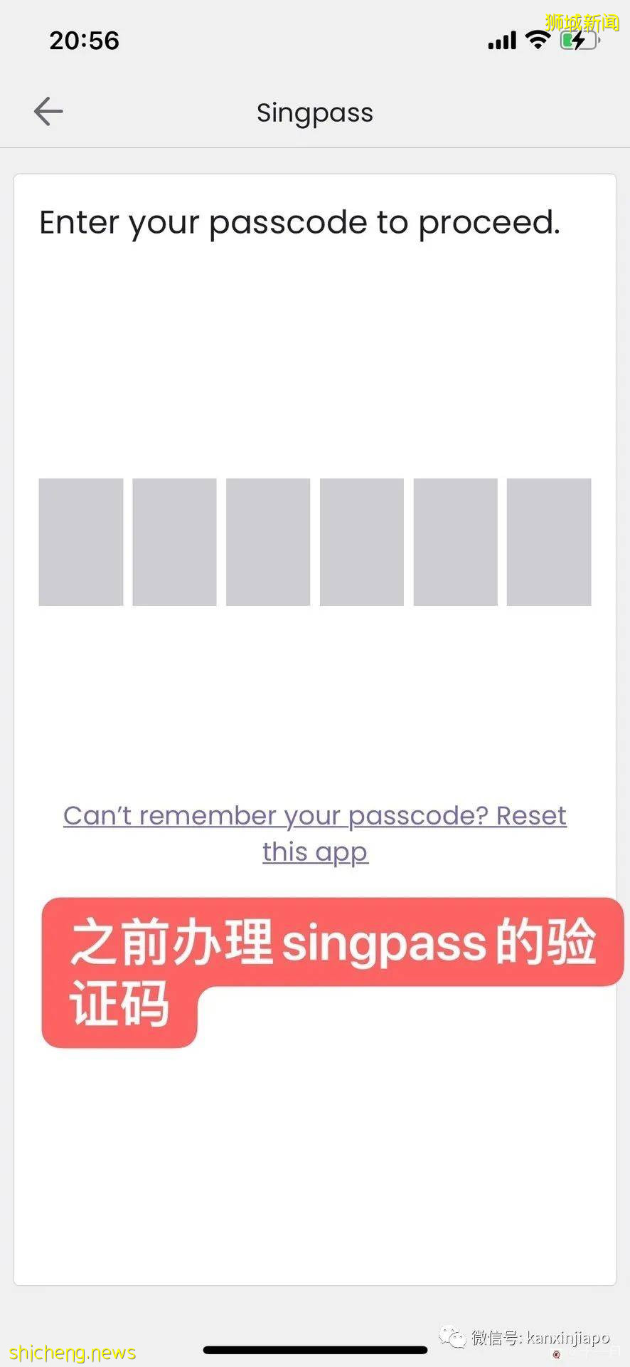 “网上申请Singpass收不到密码信，我去CC申请，当天就拿到疫苗证明”