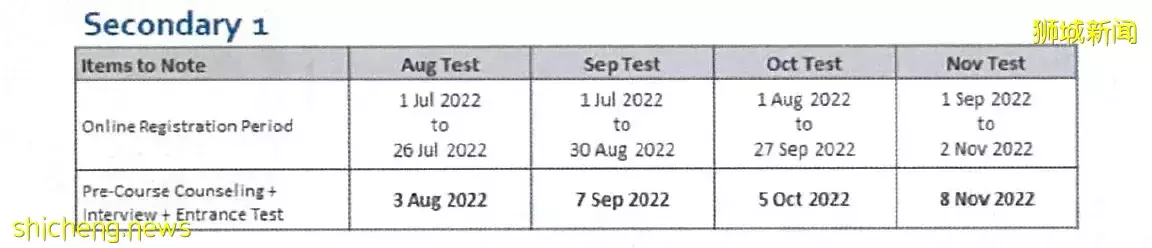 新加坡三育中小學2022又一波入學考試日期公布了！抓緊機會，快准備起來