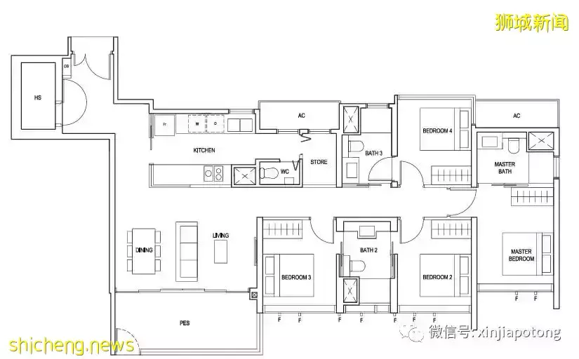 Penrose,中央边缘区RCR,近市区，步行到阿欲尼地铁，尺价1627起，千万不要错过