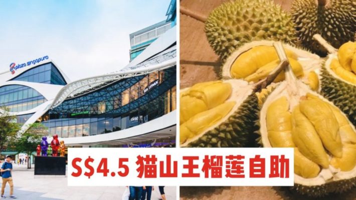 4块5吃猫山王榴莲自助？！！！你没看错！就在Plaza Singapura！！！