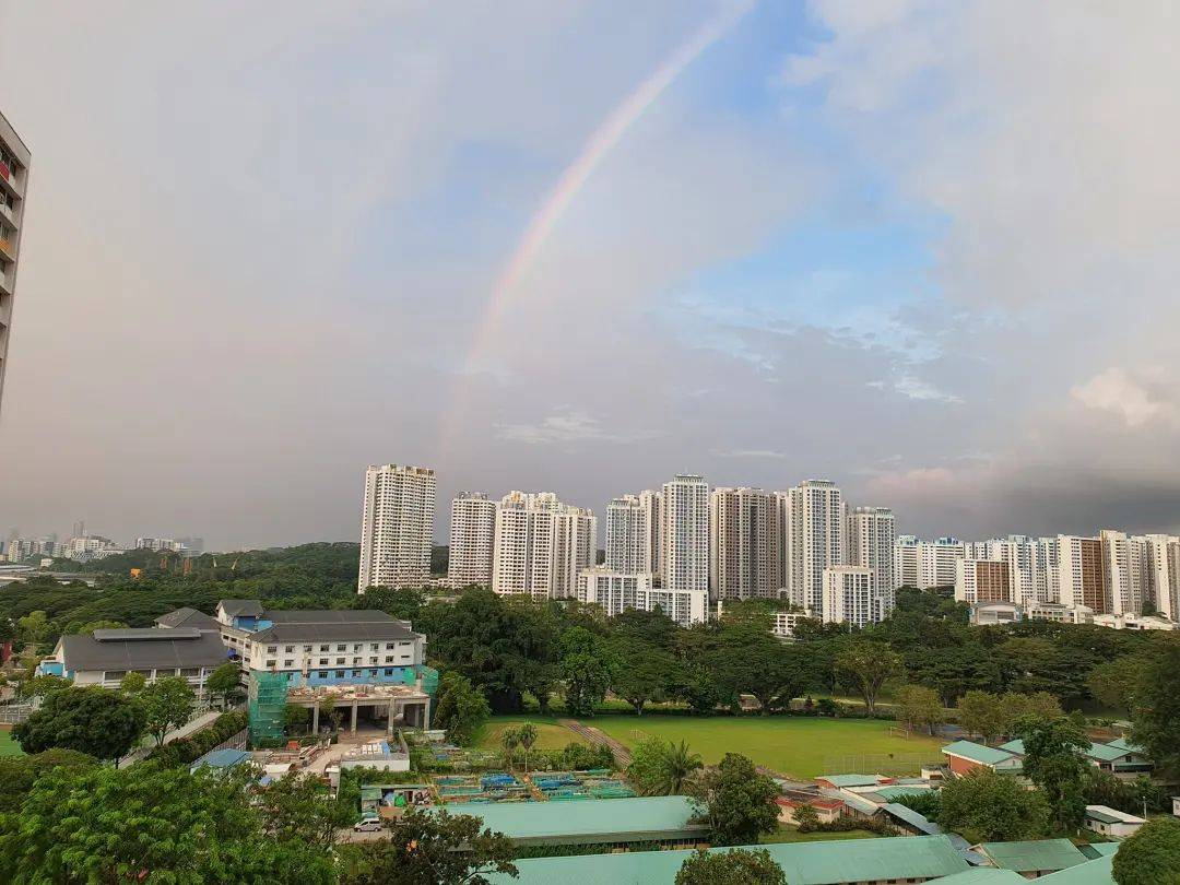 圣诞节傍晚新加坡上空出现“双彩虹”，外交部长维文：圣诞节的彩虹标志着明天会更好