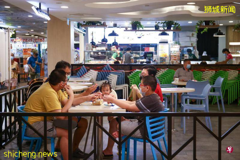 狮城餐馆食阁准五人堂食 · 有未完成接种者被拒 