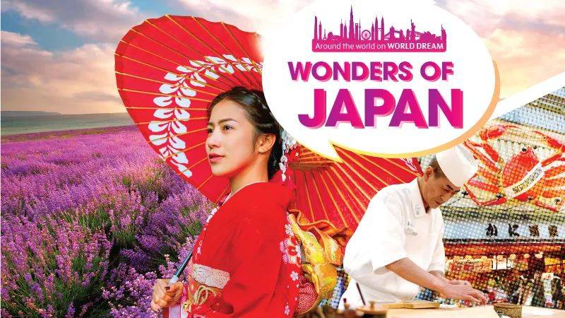 你們愛的郵輪大促來了！Wonders of Japan體驗夏日，和風世界，踏入北海道薰衣草花田