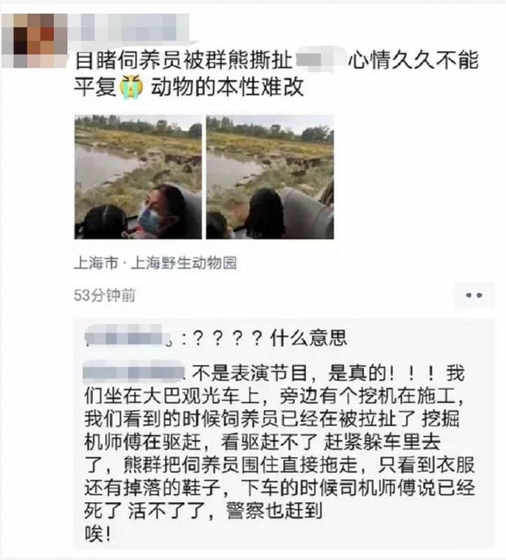 殘忍！上海動物園熊吃人，親眼目睹！新加坡也發生過類似案件！印度最慘