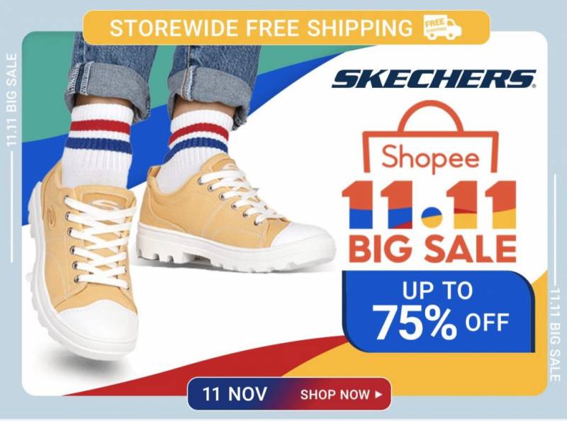 Skechers 11月特賣場💰 精選商品僅售S$1！全島分店均可用優惠價，購入第二件商品