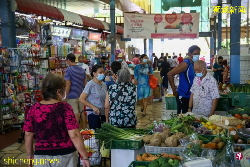 加冷巴刹与熟食中心间隔围栏拆除后 人流回升