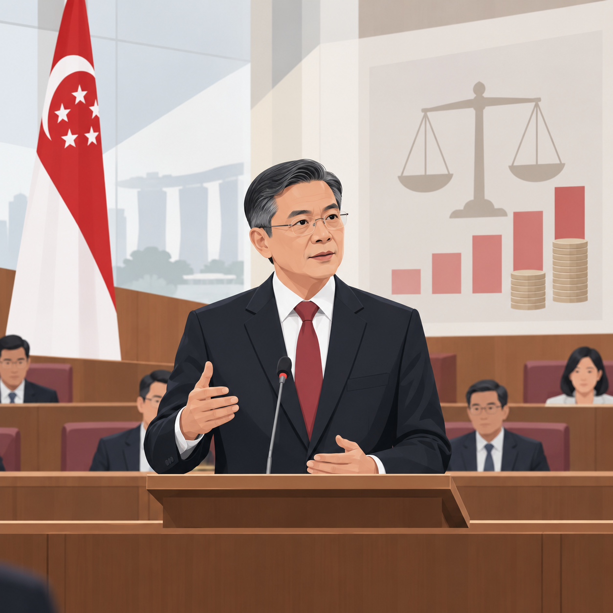 陈春胜在国会总结政治薪酬辩论：部长薪资不会近期统一至180万新元