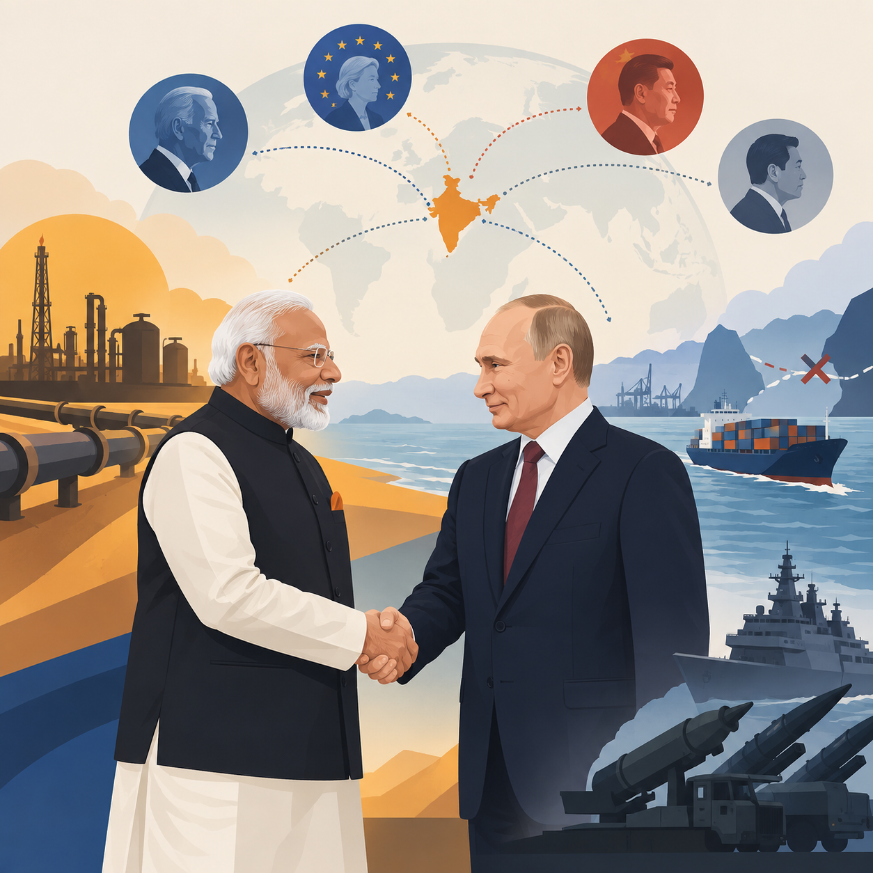 莫迪与普京同意进一步加强印俄特殊关系