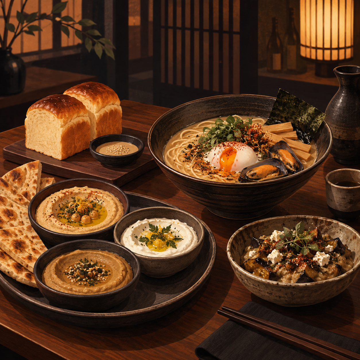 Noor餐馆融合中东与日式风味