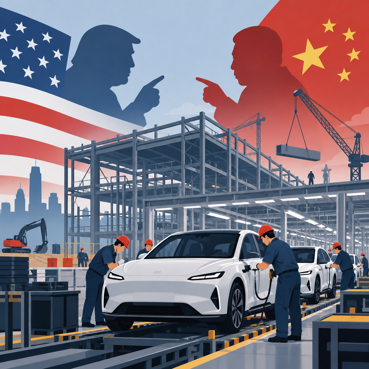 特朗普不反对中国车企在美国设厂生产汽车