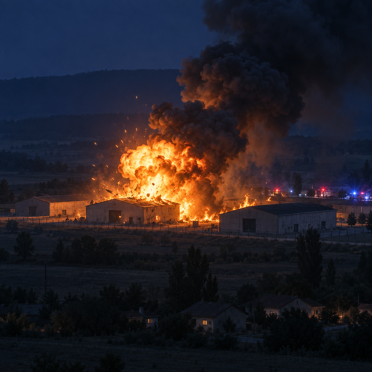 保加利亚一军火库爆炸起火 当局调查疑涉纵火