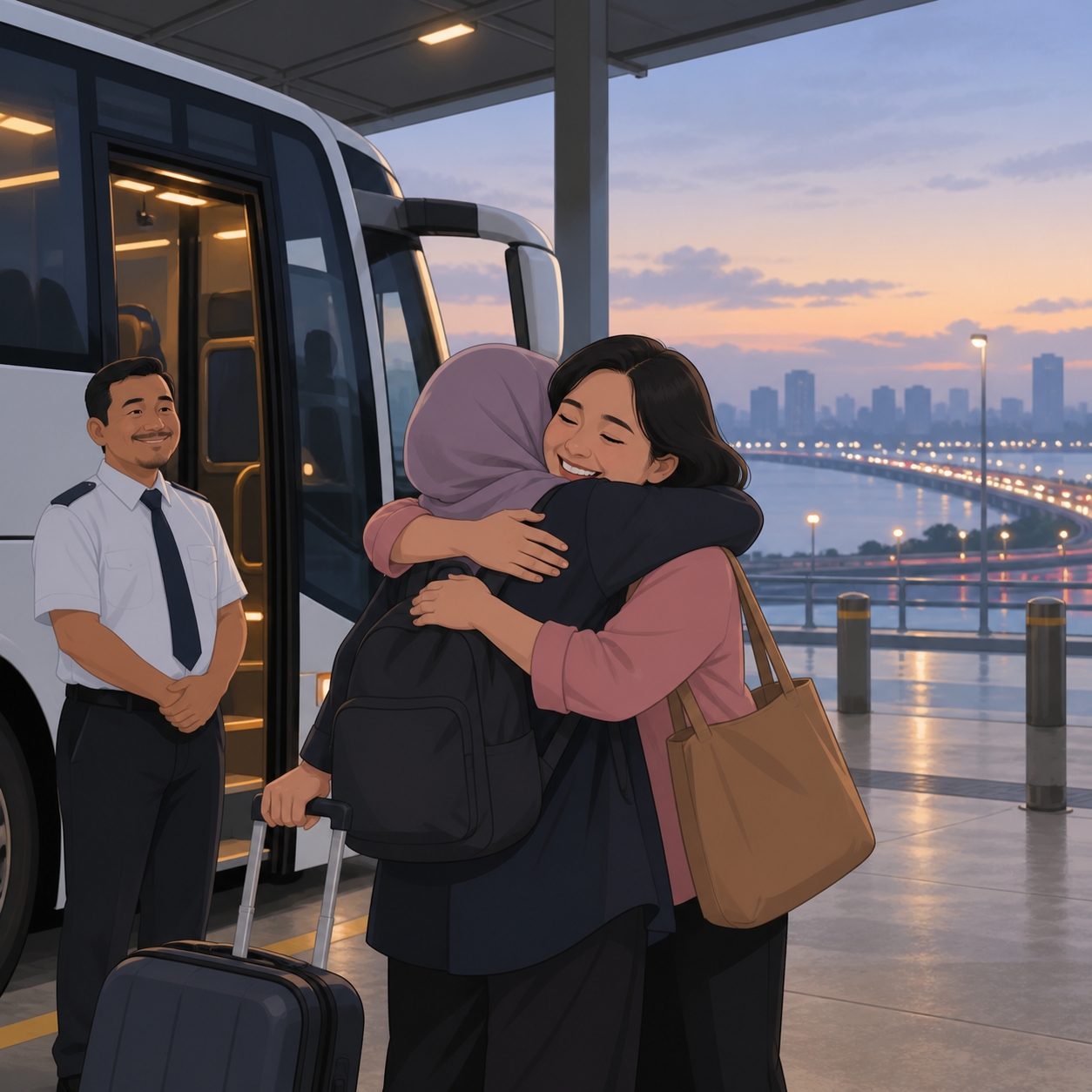 时隔6年，Cik Lan凌晨4时接Nur Sajat母亲赴新加坡团聚