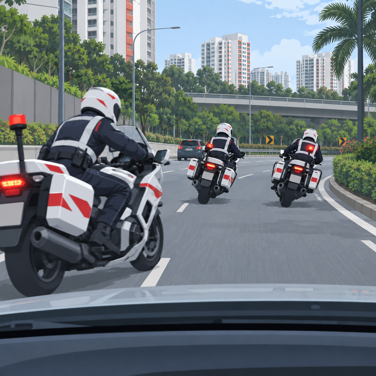 三名交通警察涉危险骑行，警方展开调查