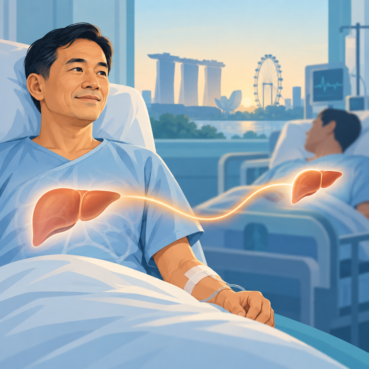 新加坡男子捐出67%肝脏救陌生人，手术前一晚得知风险增加仍坚持