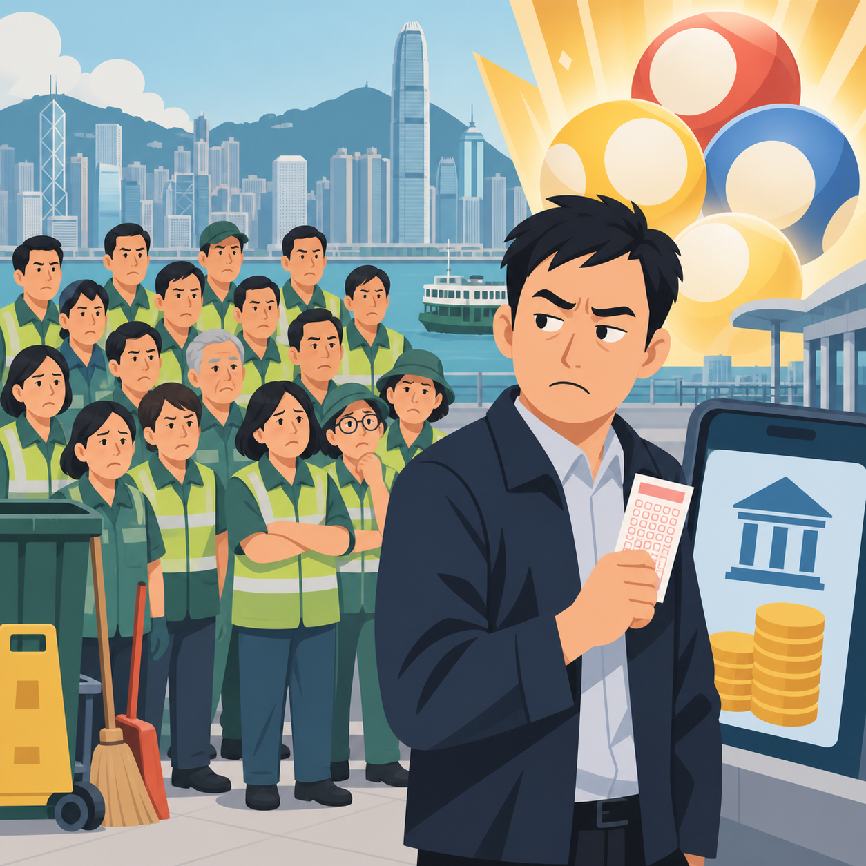 香港男子疑拒分彩票奖金被捕