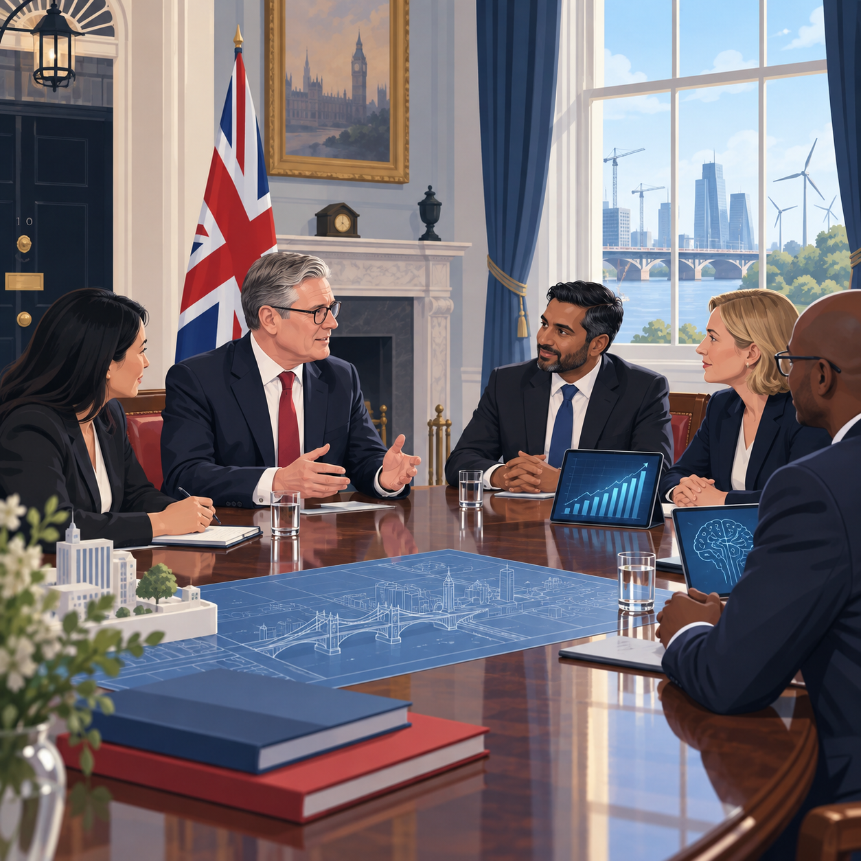 英国首相伯纳姆将与企业领袖商讨经济增长