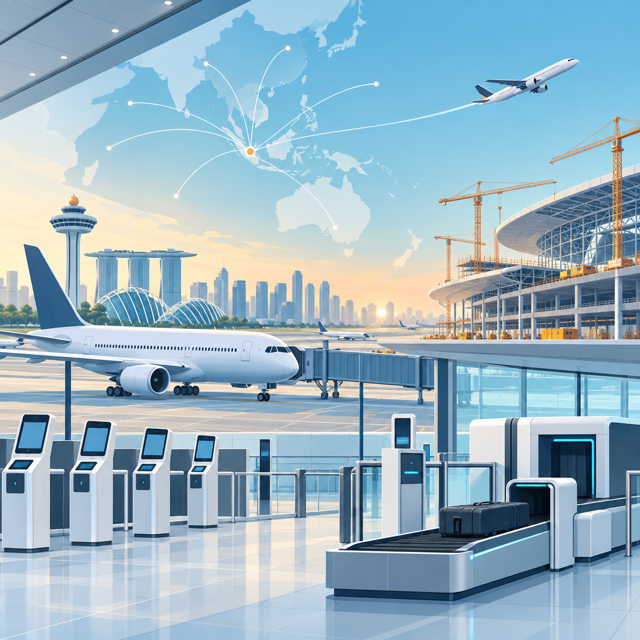 亚洲航空业快速增长，机场将聚焦自动化与新航站楼建设