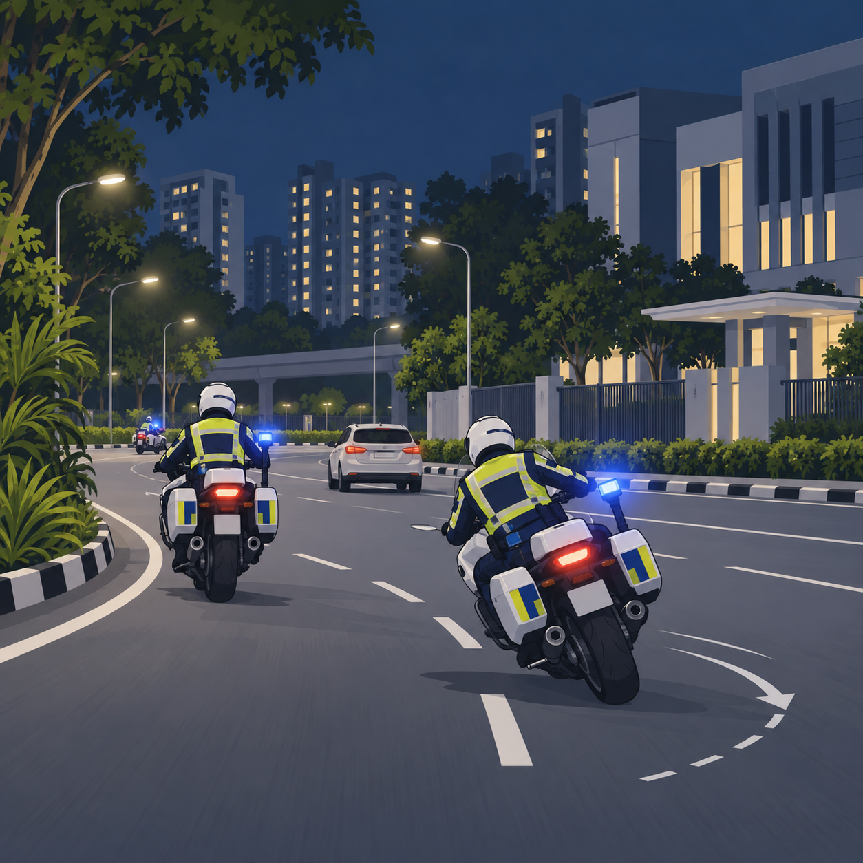 三名交通警察因危险驾驶行为接受调查