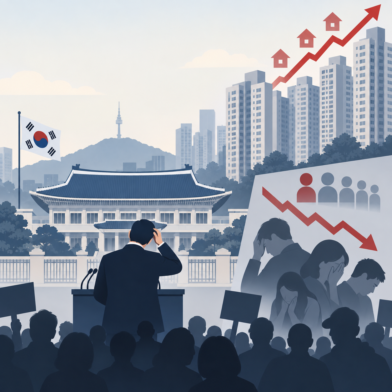 韩国总统李在明支持率创新低，住房不满情绪升温