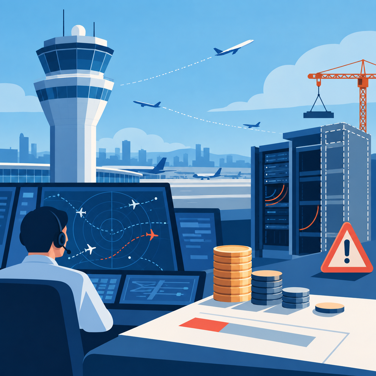 美国缺乏完成首阶段空中交通管制改革的资金