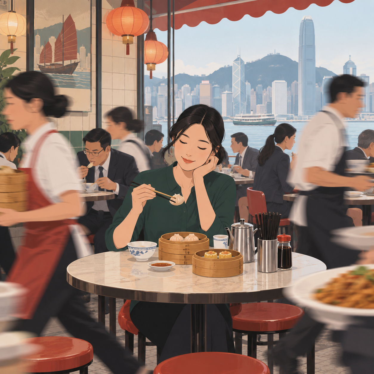 在香港快节奏餐饮文化中，慢食客如何从容用餐