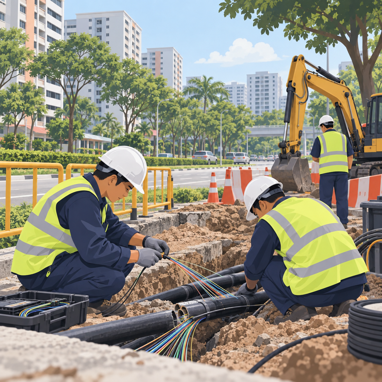 Bishan、Thomson约2000个互联网连接因施工受影响