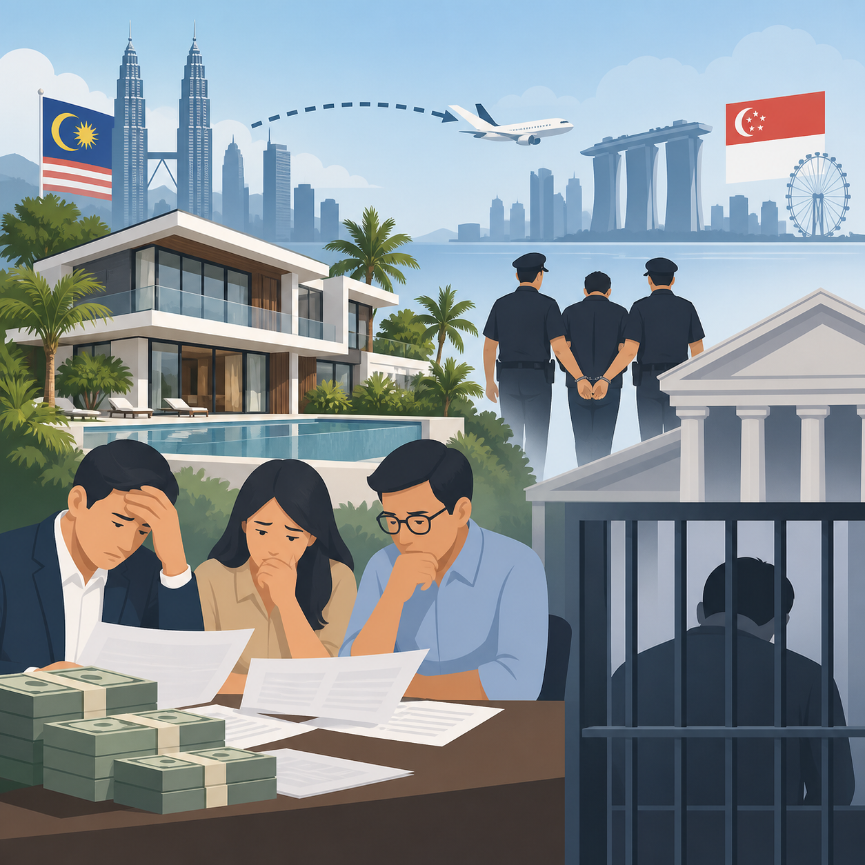 涉逾100万美元投资诈骗 新加坡逃犯被判监禁六年八个月