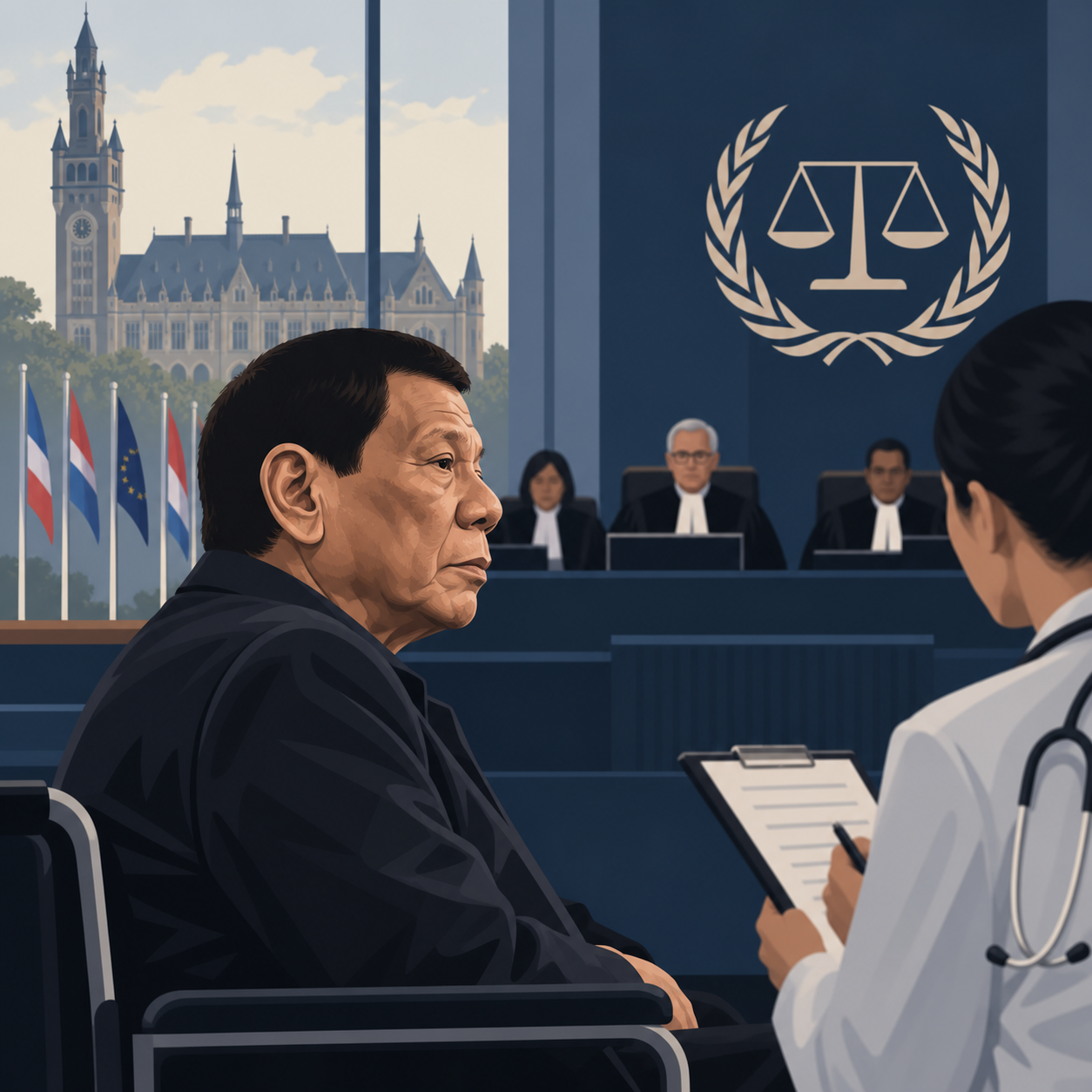 菲律宾前总统杜特尔特将出庭接受审判资格评估