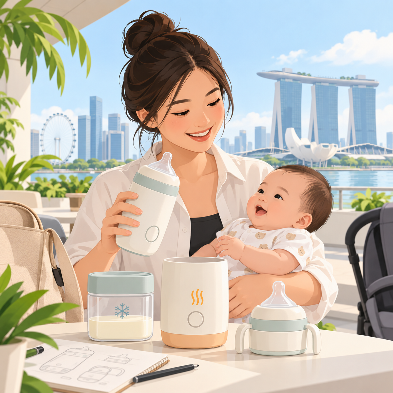 新加坡23岁设计师发明母乳储存喂养一体化系统