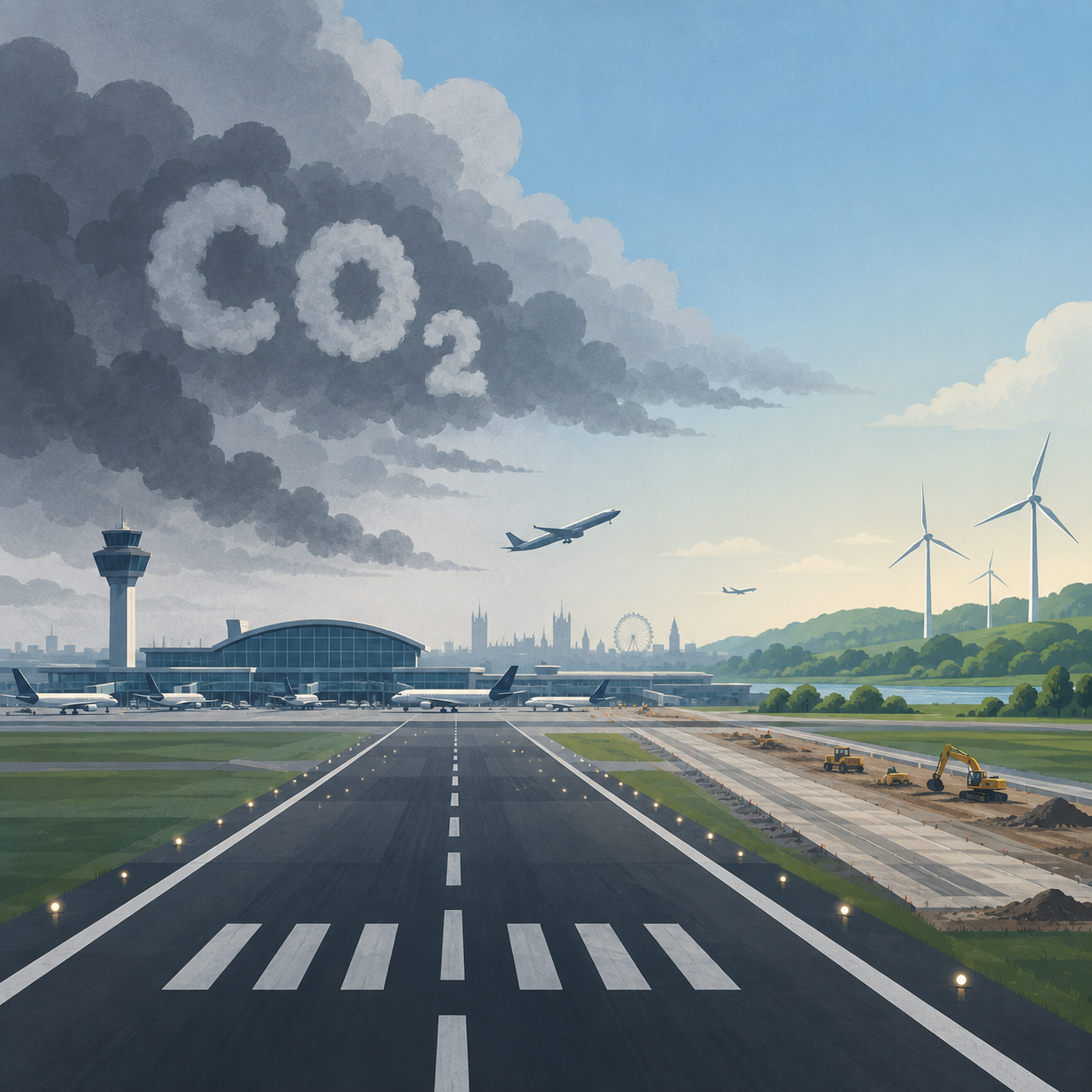 气候顾问：除非航空公司承担排放责任，否则希思罗扩建不符合英国气候目标