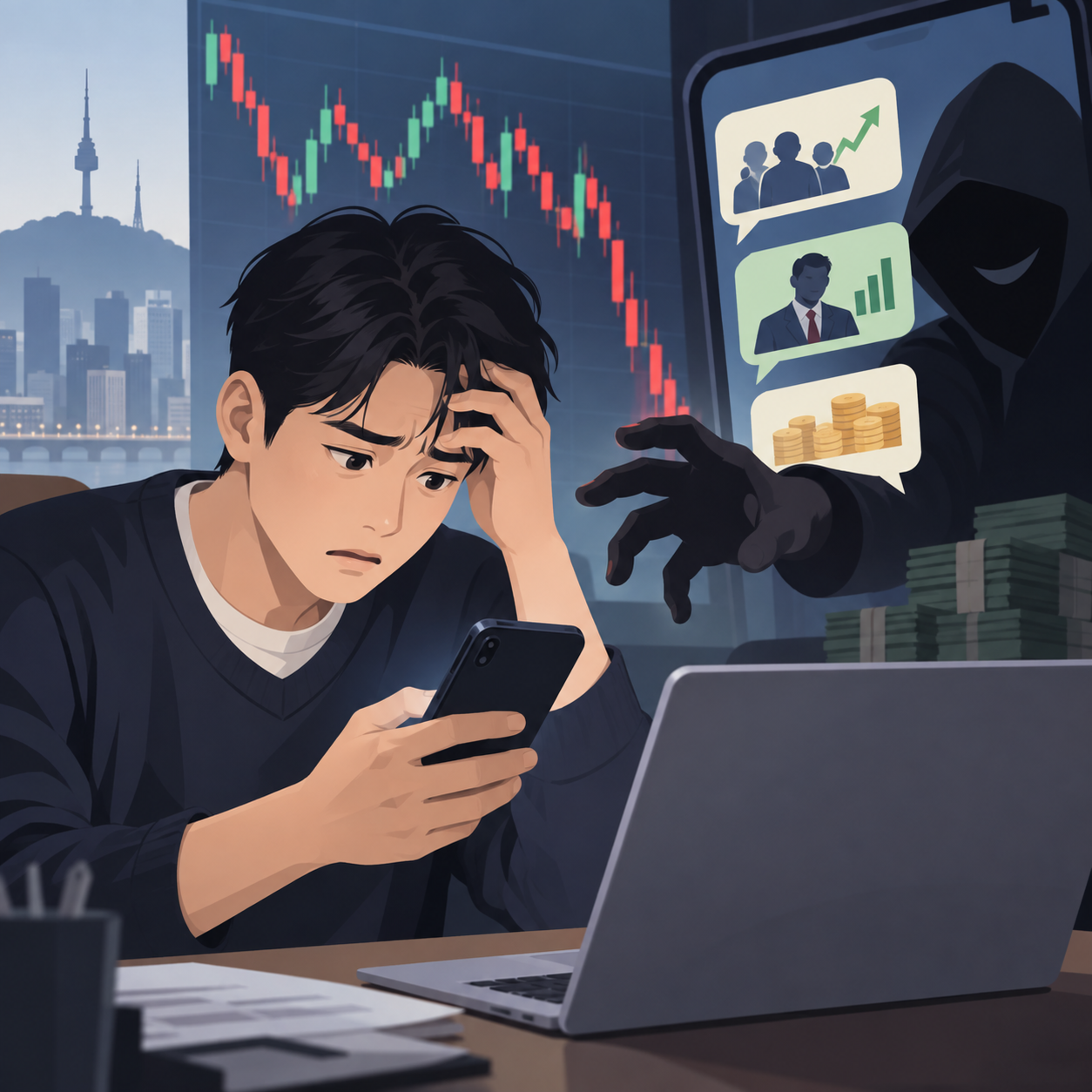 韩国散户投资者今年上半年因诈骗损失约2.5亿美元