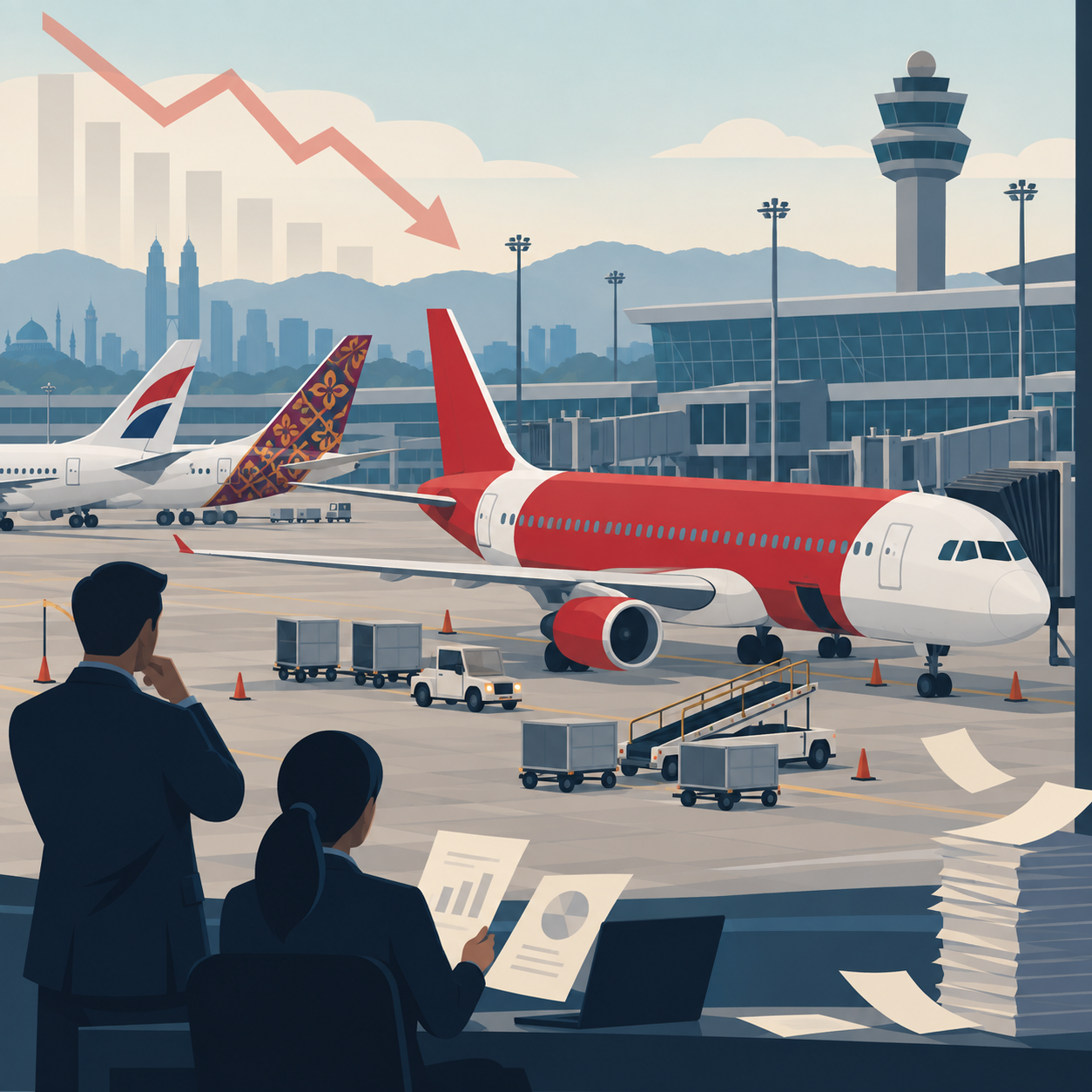马来西亚评估亚航财务状况并接洽竞争航空公司