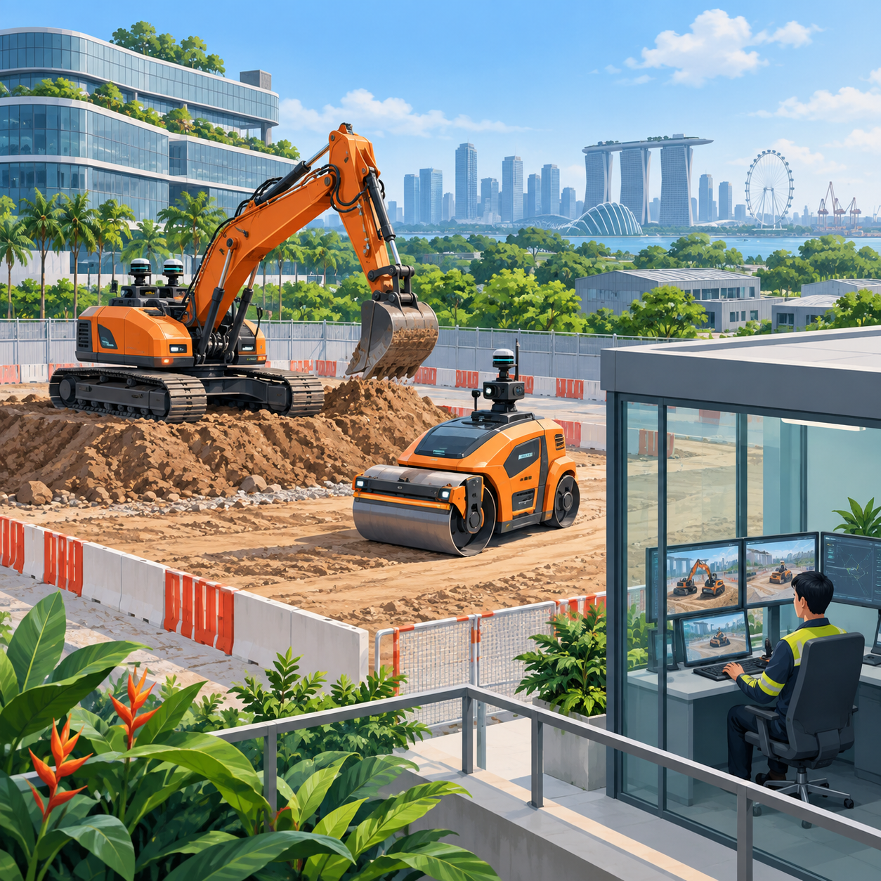 新加坡测试建筑机器人，最早或于2028年投入使用