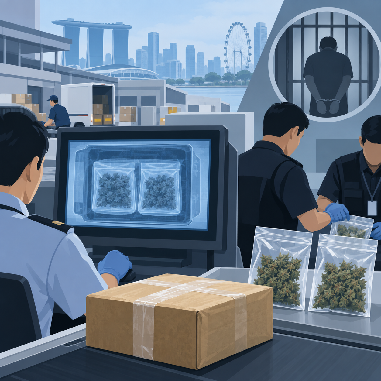 新加坡永久居民网上订购大麻包裹被查，判监两年三个月