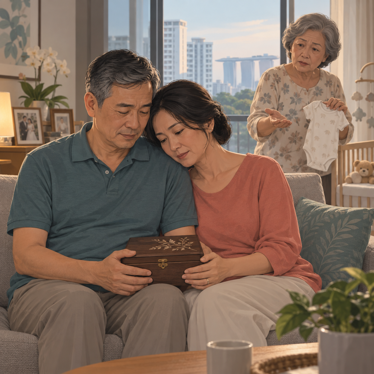 母亲多年催我生孩子，却不知道我和丈夫守着的秘密