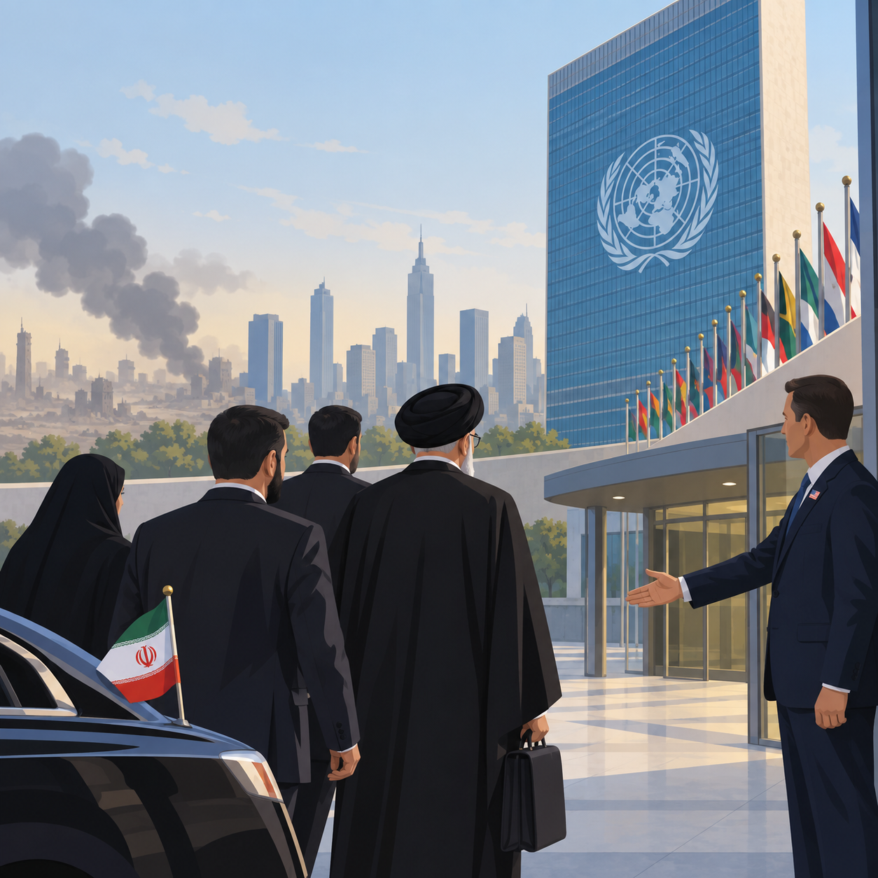 美国允许伊朗代表团参加下周联合国大会
