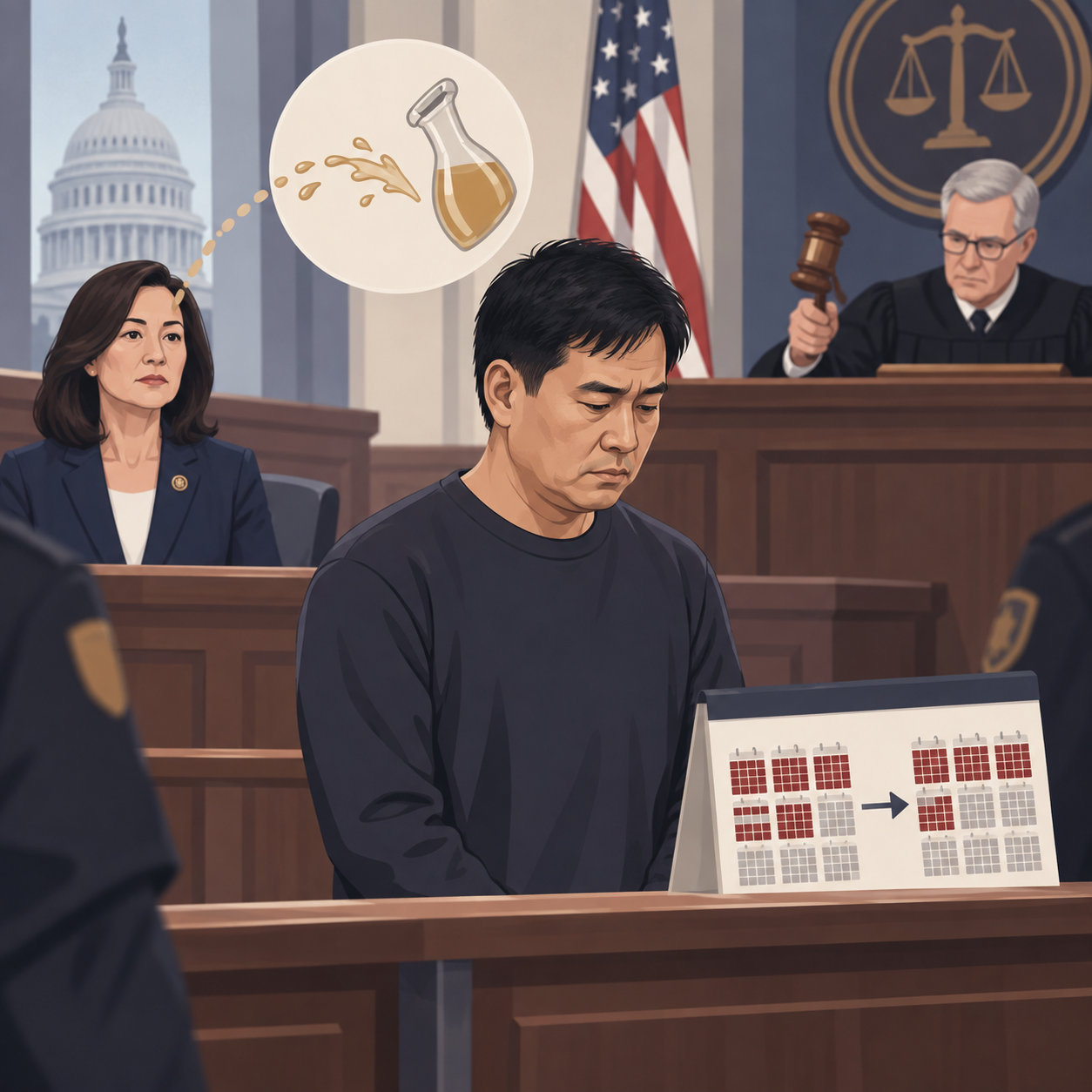 向美国议员奥马尔泼醋男子被判监禁14个月