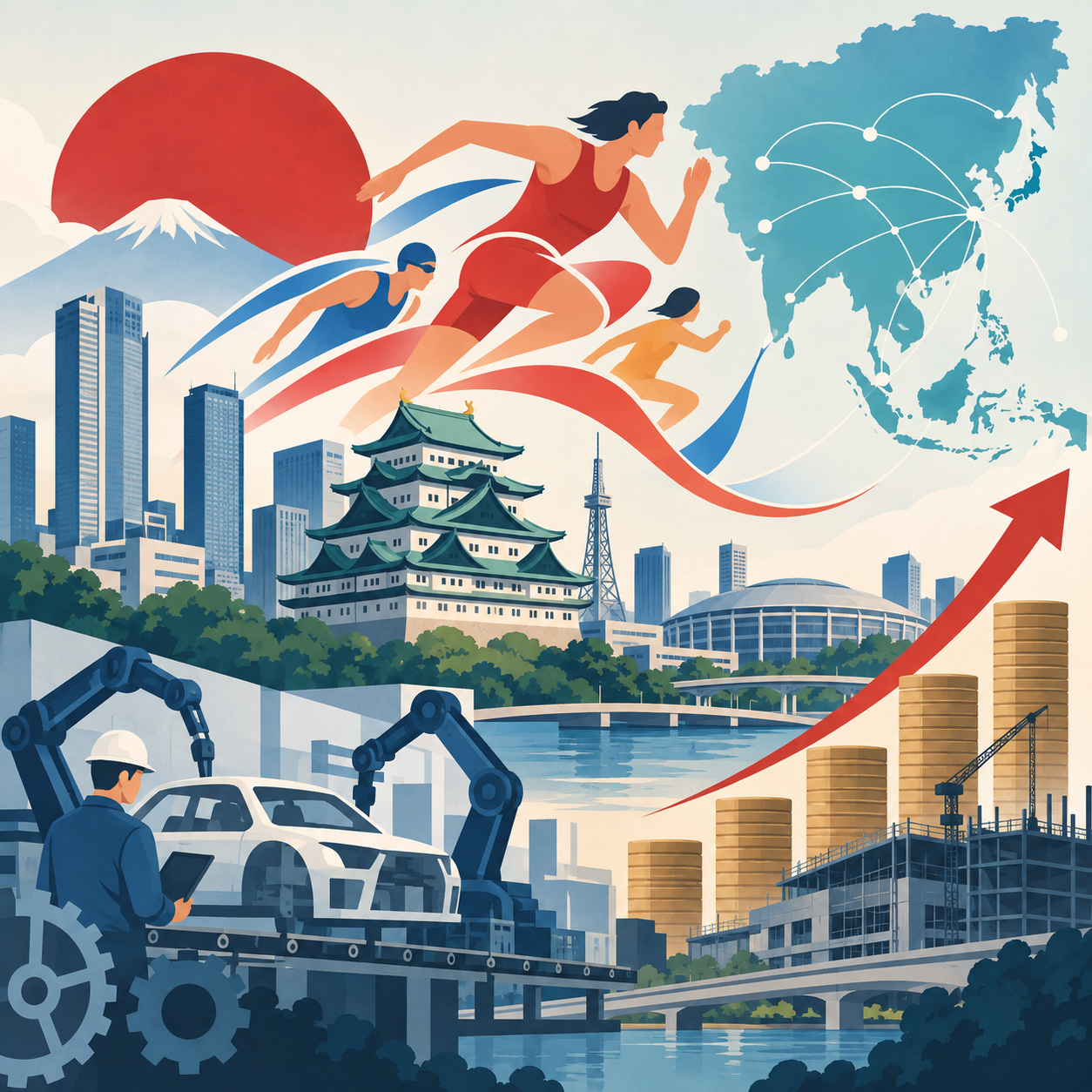 日本制造业重镇爱知县押注亚运会提振经济